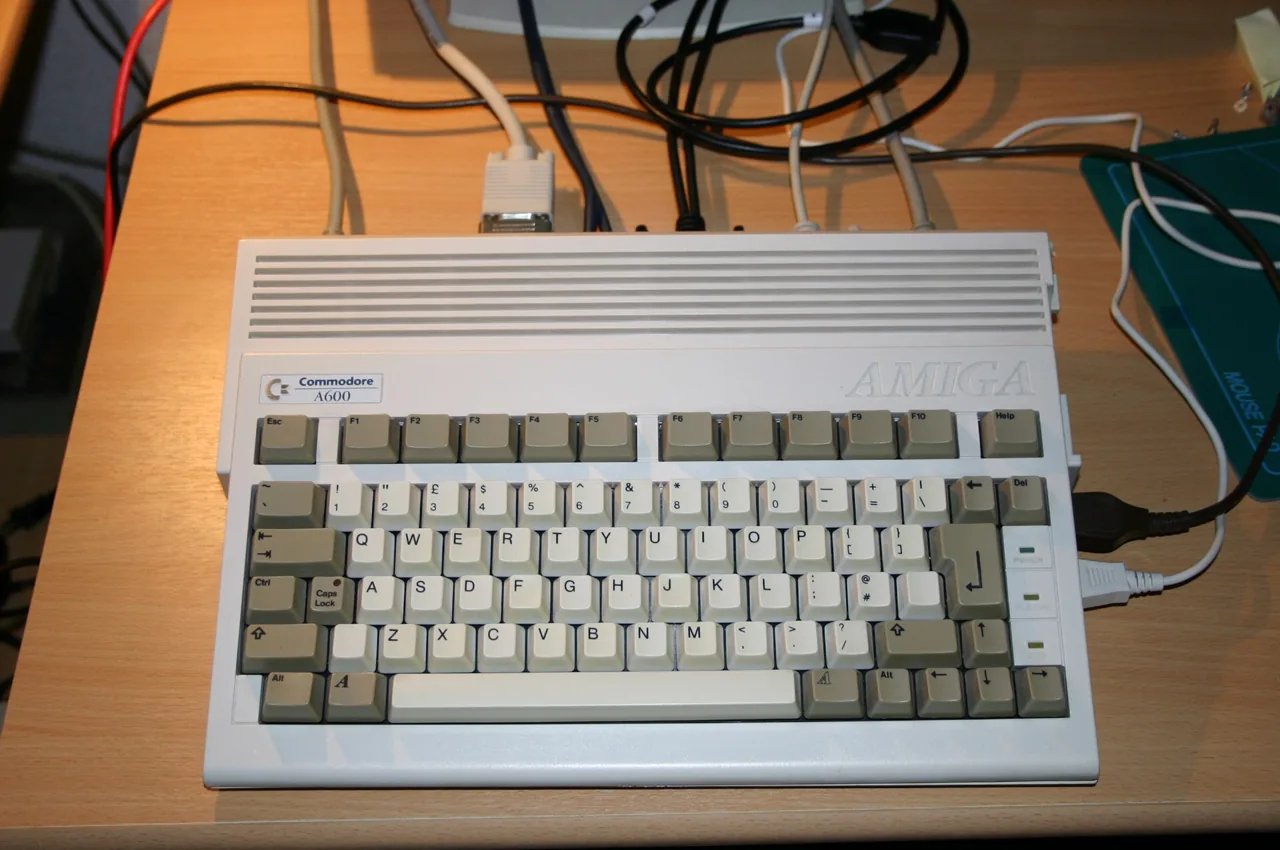 Commodore amiga-600, archival photo